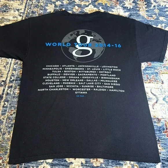 2014-2016 garth brooks world tour black t-shirt concert short sleeve - Picture 7 of 7